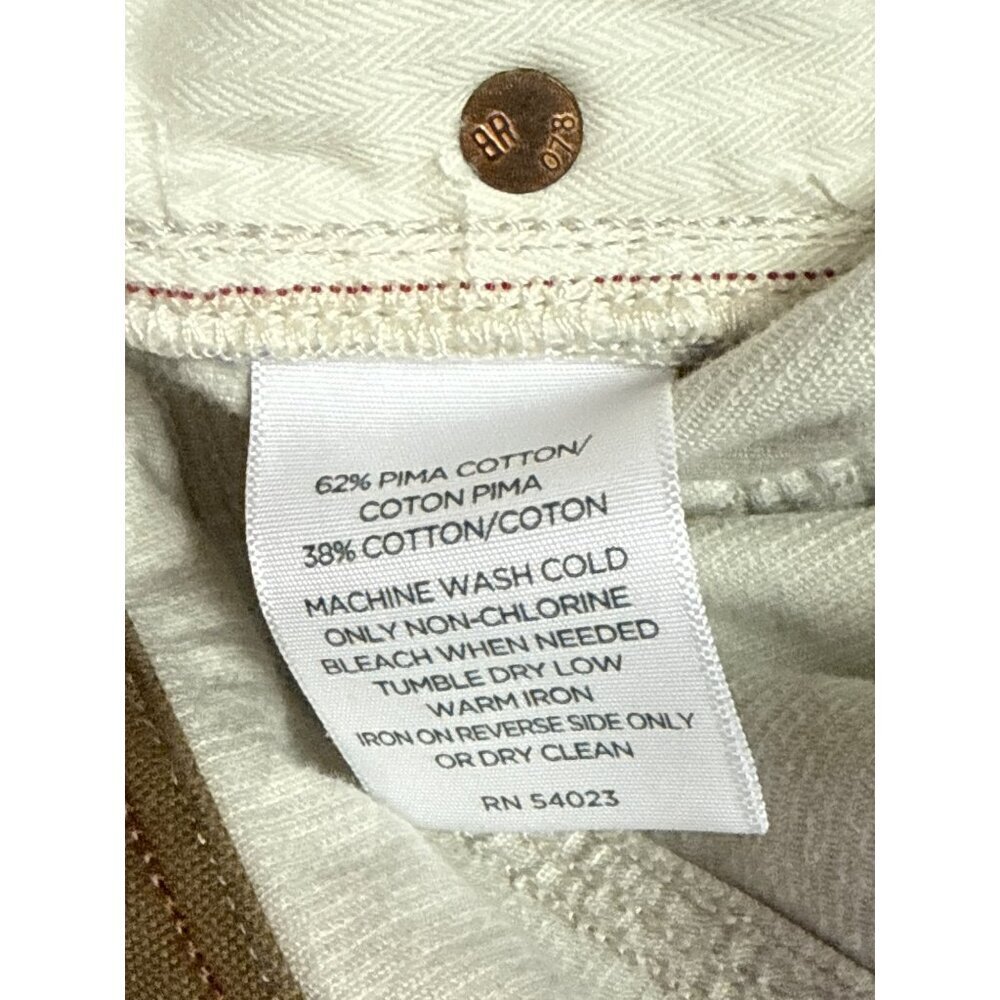 Banana Republic Men's Pants Straight Fit Tan Corduroy Pima Cotton Size 34 - Picture 9 of 9